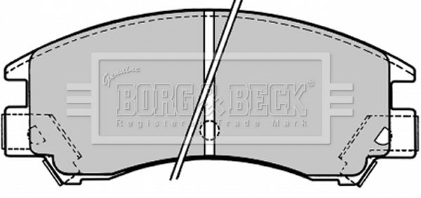 BORG & BECK Комплект тормозных колодок, дисковый тормоз BBP1148